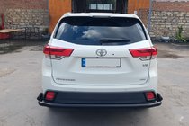 Toyota Highlander 2013-2019 Rear Bumper Guard AK005-2 Black (2 pcs, Stainless Steel) photo 4