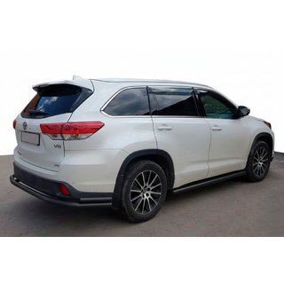 Rear Bumper Guard AK005-2 Black (2 pcs, Stainless Steel) photo 1
