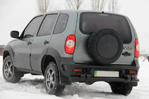 Chevrolet Niva 1998-2020 Rear Bar AK015 Black (Stainless Steel) photo 3