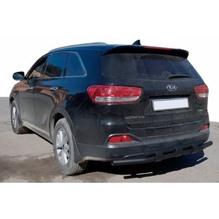 Rear Bar AK015 Black (Stainless Steel) Kia Sorento II XM 2009-2014 photo 1