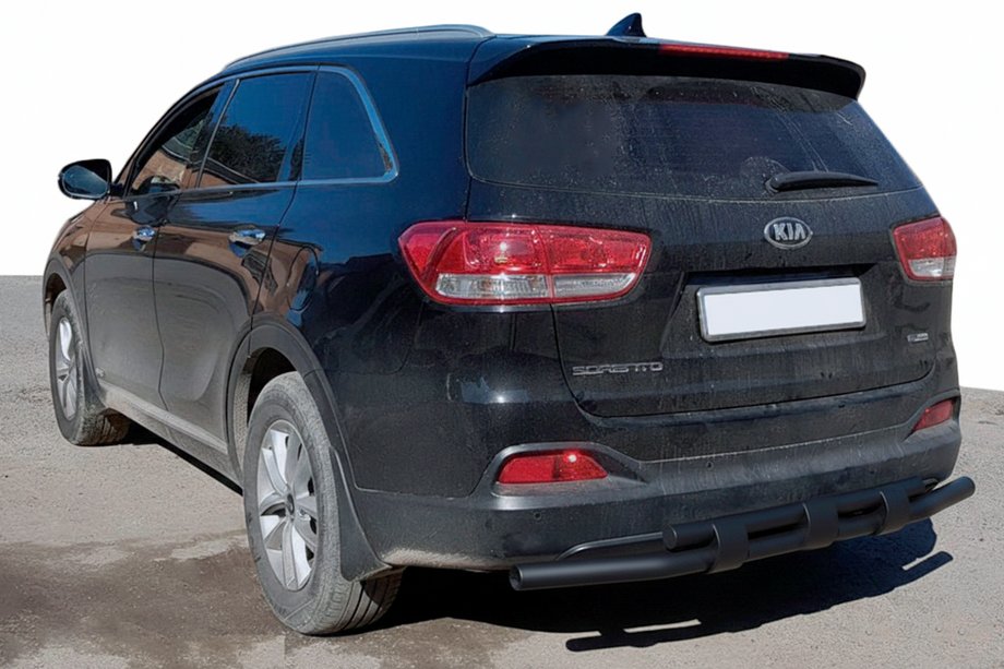 Kia Sorento II XM 2009-2014 Rear Bar AK015 Black (Stainless Steel) Image