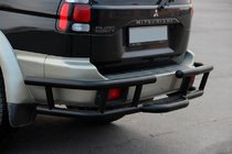 Mitsubishi Pajero Sport 1996-2007 Rear Guard AK-Special Black (Stainless Steel) photo 5