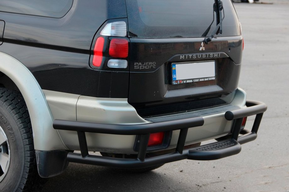 Mitsubishi Pajero Sport 1996-2007 Rear Guard AK-Special Black (Stainless Steel) Image
