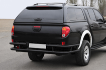 Mitsubishi L200 2006-2015 Rear Guard AK0022 Black (Stainless Steel) photo 1