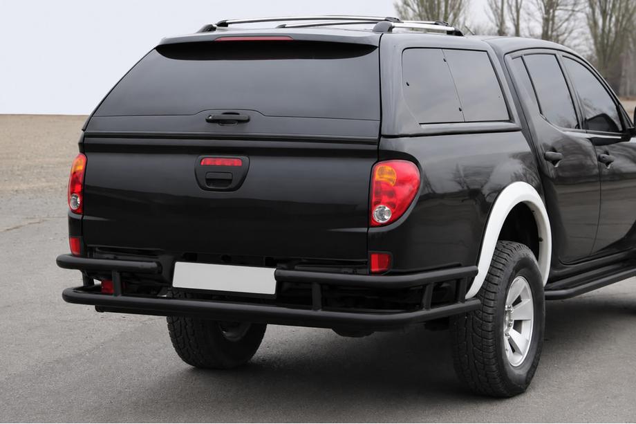 Mitsubishi L200 2006-2015 Rear Guard AK0022 Black (Stainless Steel) Image