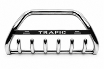 Renault Trafic 2001–2015 Bull Bar WT004 with Trafic lettering (stainless steel) 5 teeth photo 2