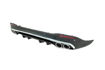 Mercedes GLE W167 2018- Rear diffuser with exhaust tips GLE53 Black (2018-2026) photo 3