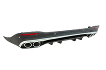 Mercedes GLE W167 2018- Rear diffuser with exhaust tips GLE53 Black (2018-2026) photo 2