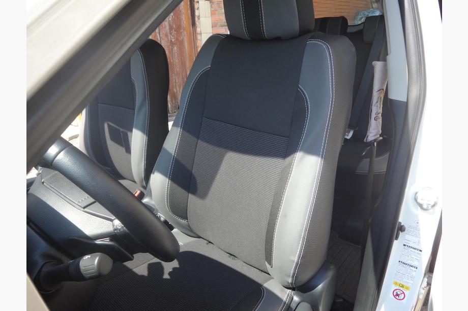 Toyota Rav 4 2013-2018 Car Seat Covers (Leatherette↗Fabric, Premium) Photo 12