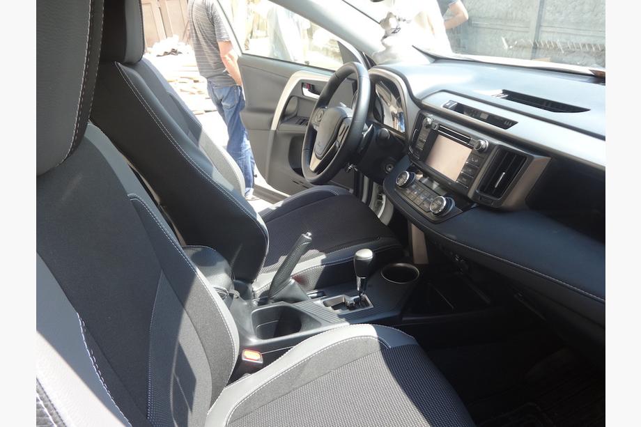 Toyota Rav 4 2013-2018 Car Seat Covers (Leatherette↗Fabric, Premium) Photo 32