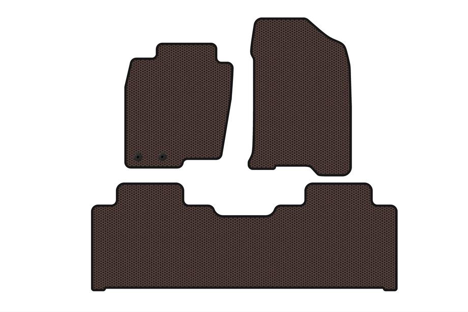 Mercedes X class 2017-2020 Rubber Floor Mats Carsuit V1 (Brown) Image