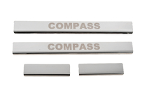 Jeep Compass 2016- Carmos Door Sill Protectors (4pcs, Stainless Steel) photo 1