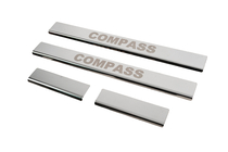 Jeep Compass 2016- Carmos Door Sill Protectors (4pcs, Stainless Steel) photo 2