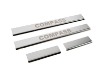 Jeep Compass 2016- Carmos Door Sill Protectors (4pcs, Stainless Steel) photo 3