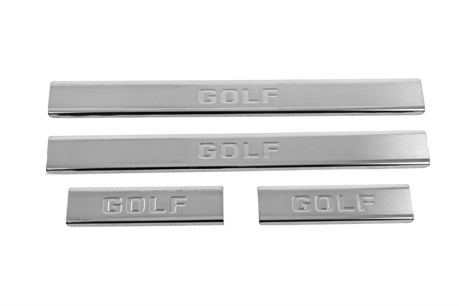 Volkswagen Golf 7/E-Golf 2012-2020 Carmos Stainless Steel Door Sill Protectors (4 pcs) Photo 1