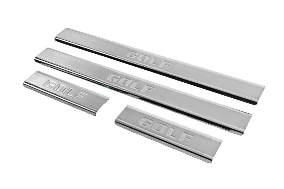 Volkswagen Golf 7/E-Golf 2012-2020 Carmos Stainless Steel Door Sill Protectors (4 pcs) Photo 2