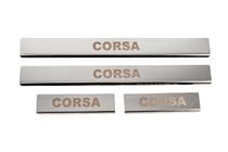 Opel Corsa E 2015-2019 Carmos Door Sill Protectors (4 pcs, Stainless Steel) photo 1