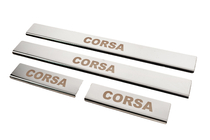 Opel Corsa E 2015-2019 Carmos Door Sill Protectors (4 pcs, Stainless Steel) photo 2