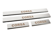 Opel Corsa E 2015-2019 Carmos Door Sill Protectors (4 pcs, Stainless Steel) photo 3