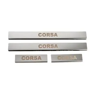 Carmos Door Sill Protectors (4 pcs, Stainless Steel) photo 1