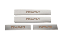 Renault Twingo 2007-2014 Carmos Stainless Steel Door Sill Protectors photo 1