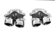 Mercedes E-class W213 2016-2023 Rear diffuser with exhaust tips E53-Design Silver (for Base) photo 6