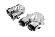 Mercedes E-class W213 2016-2023 Rear diffuser with exhaust tips E53-Design Silver (for Base) photo 9