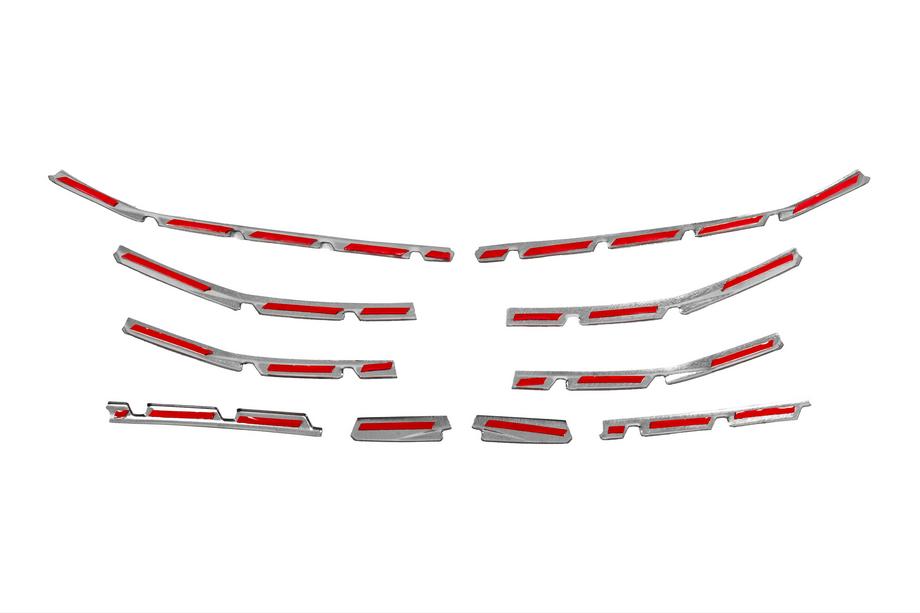 Renault Clio V 2019- Front bumper stainless steel trims (10 pcs) Photo 4