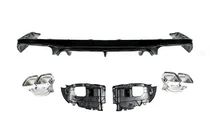 Mercedes E-class coupe C238 2016-2024 Rear Diffuser Black with Chrome Tips (AMG63 Design) photo 2