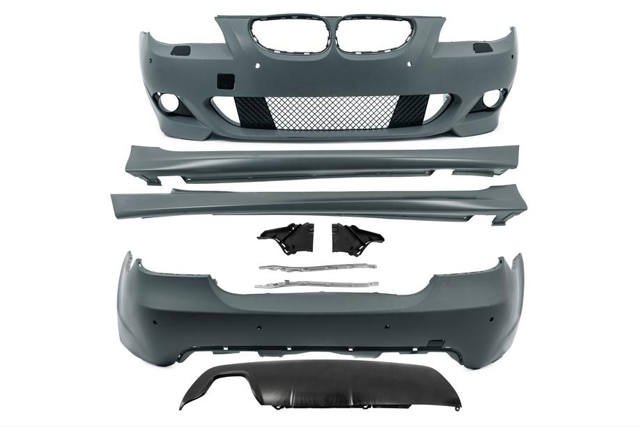 BMW 5 Series E60/E61 2003-2010 M-Sport Body Kit Set (for E60) Single-Side Dual Exhaust Tips Photo 3