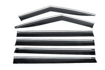 Hyundai Santa Fe 5 2023- Window Deflectors with Chrome Trim Niken Luxury (6 pcs) photo 1