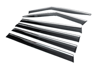 Hyundai Santa Fe 5 2023- Window Deflectors with Chrome Trim Niken Luxury (6 pcs) photo 2