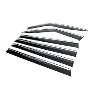 Window Deflectors with Chrome Trim Niken Luxury (6 pcs) photo 2