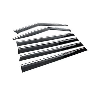 Window Deflectors with Chrome Trim Niken Luxury (6 pcs) photo 3