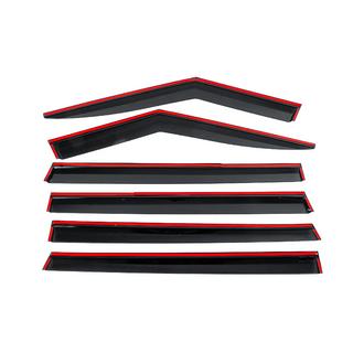 Window Deflectors with Chrome Trim Niken Luxury (6 pcs) photo 4