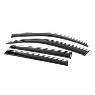 Window Deflectors with Chrome Trim Niken Luxury (4 pcs) photo 2