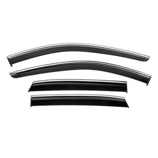 Window Deflectors with Chrome Trim Niken Luxury (4 pcs) Nissan Qashqai 2021- photo 1