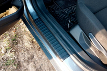 Renault Duster 2024- EuroCap Interior Door Sill Covers (Matte, 4 pcs, ABS) photo 1