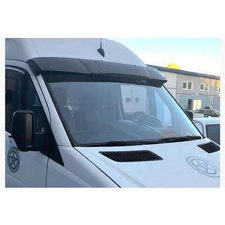 Windshield visor V-3 (black gloss, 5mm) Mercedes Sprinter W907/W910 2018- photo 1