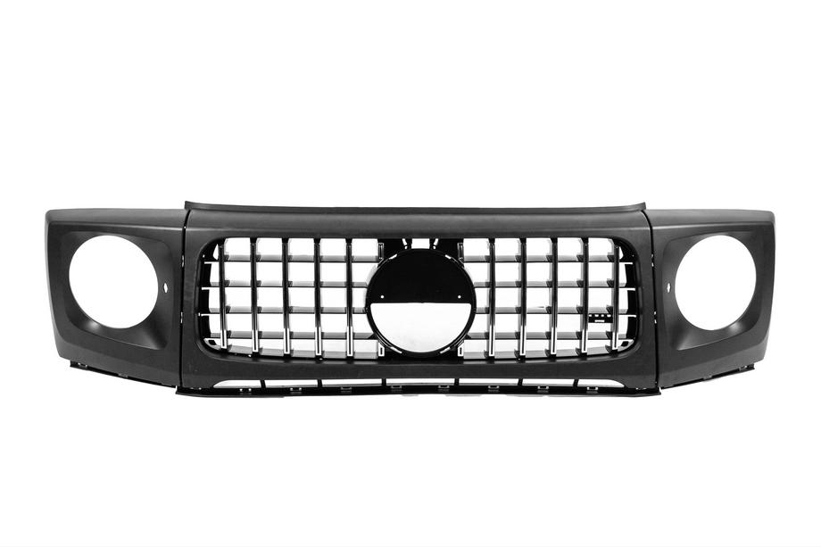 Mercedes G class W463 1990-2018 Grille with headlight bezels BRB 2018-style (for cars with installed restyling kit) Image
