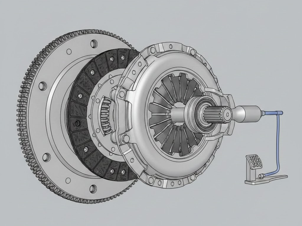 How Does a Car Clutch Work? A Simple, Clear Guide