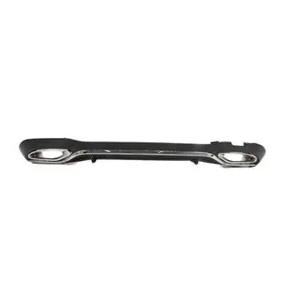 Rear diffuser with AMG-Line Silver exhaust tips (for 2020-2024) photo 1