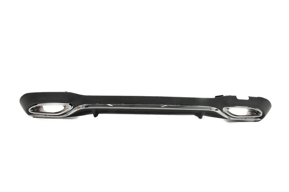 Mercedes E-class W213 2016-2023 Rear diffuser with AMG-Line Silver exhaust tips (for 2020-2024) Image