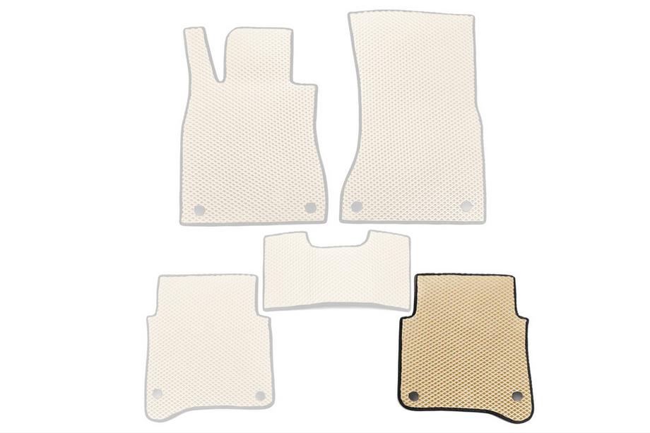 Mercedes S-class W223 2020- EVA rear right passenger floor mat (Beige) Photo 1