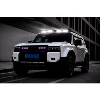 Windshield visor with LED (White) Toyota Land Cruiser Prado 250 2023- photo 3