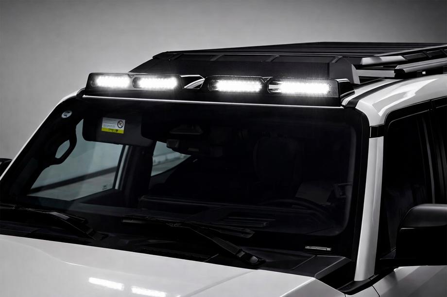 Toyota Land Cruiser Prado 250 2023- Windshield visor with LED (White) Photo 1