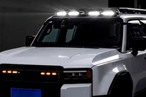 Toyota Land Cruiser Prado 250 2023- Windshield sun visor with LED (Black) photo 2