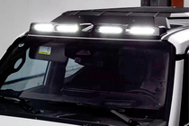 Toyota Land Cruiser Prado 250 2023- Windshield sun visor with LED (Black) photo 1