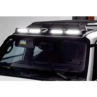 Windshield sun visor with LED (Black) Toyota Land Cruiser Prado 250 2023- photo 1