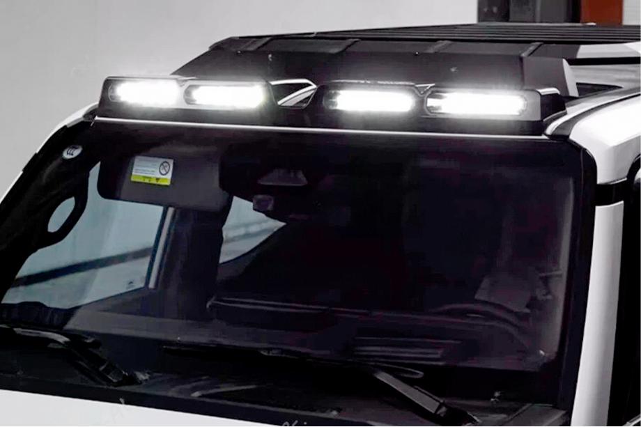 Toyota Land Cruiser Prado 250 2023- Windshield sun visor with LED (Black) Image